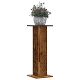 VidaXL Pflanzenständer 2 Stück 30x30x80 cm behandeltes Holz, altholzfarben