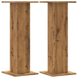 Vidaxx Pflanzenständer 2 Stück 30x30x80 cm Holz handgefertigte Eiche