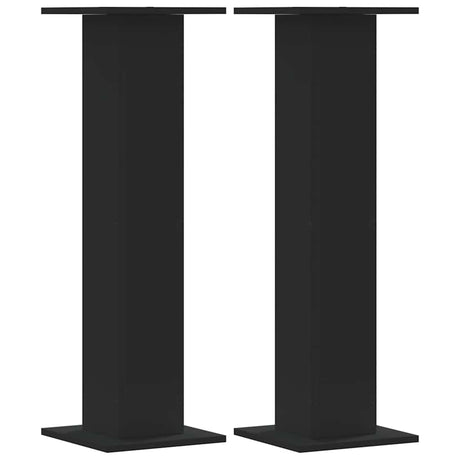 VidaXL Pflanzenständer 2 Stück 30x30x95 cm Holzwerkstoff schwarz