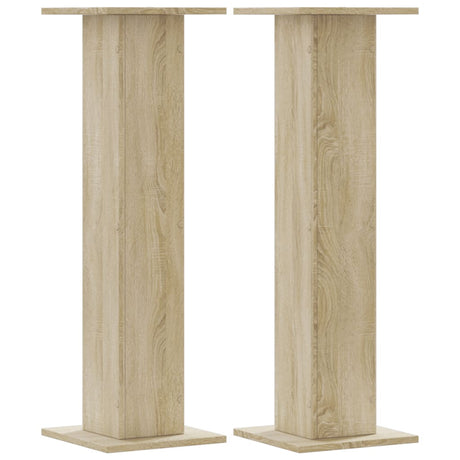 Vidaxx Pflanzenständer 2 Stück 30x30x95 cm Holzwerkstoff Sonoma-Eiche
