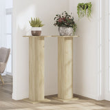 Vidaxx Pflanzenständer 2 Stück 30x30x95 cm Holzwerkstoff Sonoma-Eiche