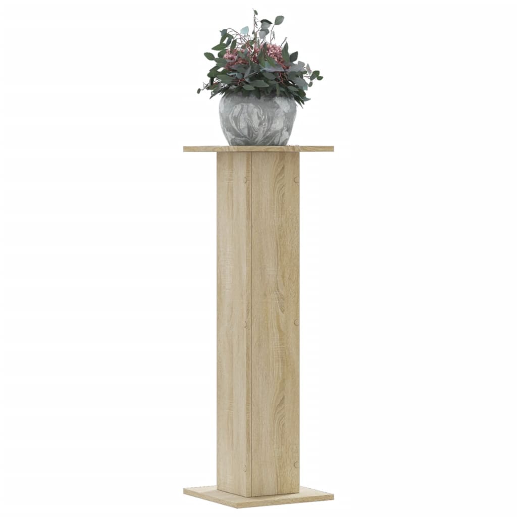 Vidaxx Pflanzenständer 2 Stück 30x30x95 cm Holzwerkstoff Sonoma-Eiche