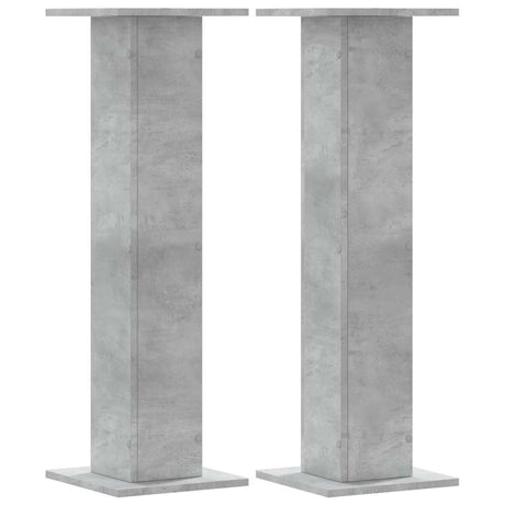 Vidaxx Pflanzenständer 2 Stück 30x30x95 cm Holzwerkstoff Betongrau