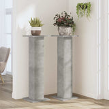 Vidaxx Pflanzenständer 2 Stück 30x30x95 cm Holzwerkstoff Betongrau