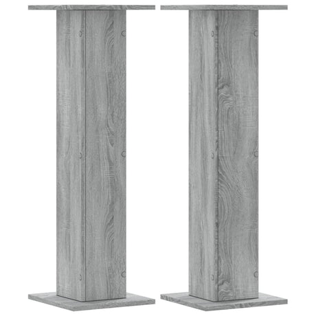 Vidaxx Pflanzenständer 2 Stk. 30x30x95 cm Holzwerkstoff Sonoma grau