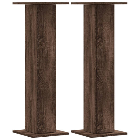 Vidaxx Pflanzenständer 2 Stück 30x30x95 cm Holzwerkstoff braune Eiche