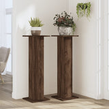 Vidaxx Pflanzenständer 2 Stück 30x30x95 cm Holzwerkstoff braune Eiche