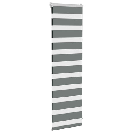 Vidaxx Zebra-Rollo 40x100 cm Stoffbreite 35,9 cm Dunkelgrau
