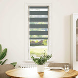 VidaXL Zebra-Rollo 45x100 cm Stoffbreite 40,9 cm Dunkelgrau