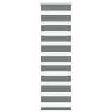 VidaXL Zebra-Rollo 50x100 cm Stoffbreite 45,9 cm Dunkelgrau
