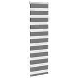 VidaXL Zebra-Rollo 50x100 cm Stoffbreite 45,9 cm Dunkelgrau