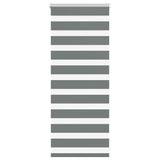 VidaXL Zebra-Rollo 55x100 cm Stoffbreite 50,9 cm Dunkelgrau