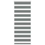VidaXL Zebra-Rollo 65x100 cm Stoffbreite 60,9 cm Dunkelgrau