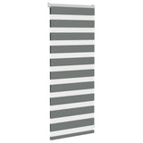 VidaXL Zebra-Rollo 65x100 cm Stoffbreite 60,9 cm Dunkelgrau