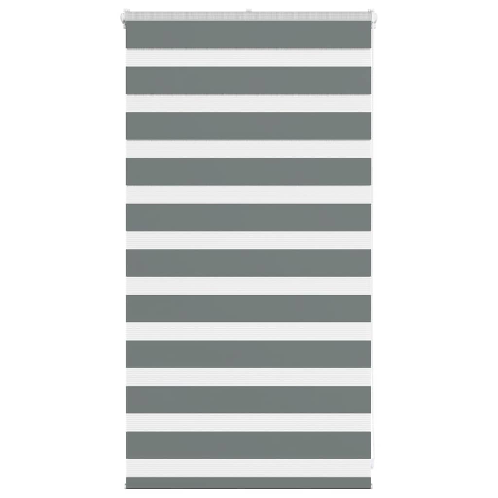 VidaXL Zebra-Rollo 75x100 cm Stoffbreite 70,9 cm Dunkelgrau