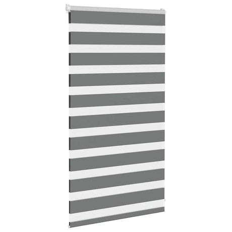 VidaXL Zebra-Rollo 75x100 cm Stoffbreite 70,9 cm Dunkelgrau