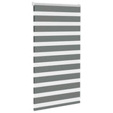 VidaXL Zebra-Rollo 85x100 cm Stoffbreite 80,9 cm Dunkelgrau