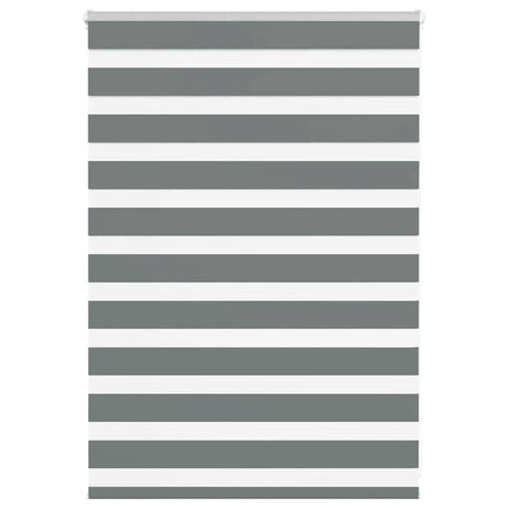 VidaXL Zebra-Rollo 100x100 cm Stoffbreite 95,9 cm Dunkelgrau