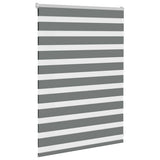 VidaXL Zebra-Rollo 110x100 cm Stoffbreite 105,9 cm Dunkelgrau