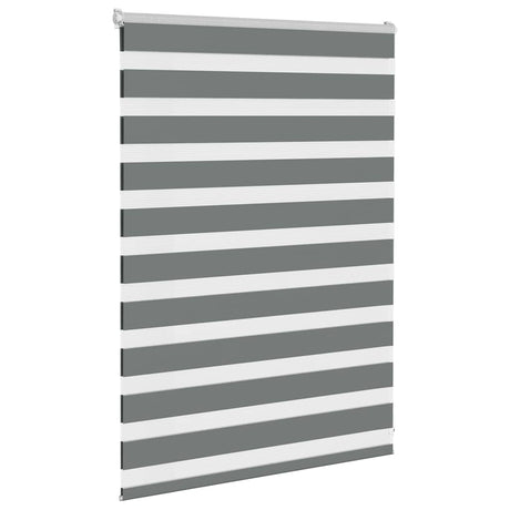 VidaXL Zebra-Rollo 110x100 cm Stoffbreite 105,9 cm Dunkelgrau