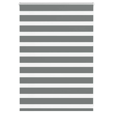 Vidaxx Zebra-Rollo 115x100 cm, Stoffbreite 110,9 cm, dunkelgrau