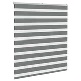 VidaXL Zebra-Rollo 125x100 cm Stoffbreite 120,9 cm Dunkelgrau