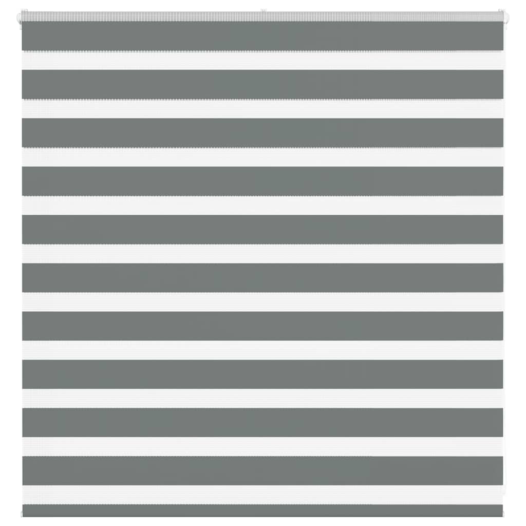 VidaXL Zebra-Rollo 140x100 cm Stoffbreite 135,9 cm Dunkelgrau