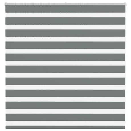VidaXL Zebra-Rollo 140x100 cm Stoffbreite 135,9 cm Dunkelgrau