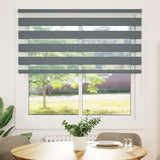 VidaXL Zebra-Rollo 150x100 cm Stoffbreite 145,9 cm Dunkelgrau