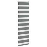 VidaXL Zebra-Rollo 45x150 cm Stoffbreite 40,9 cm Dunkelgrau
