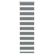 VidaXL Zebra-Rollo 50x150 cm Stoffbreite 45,9 cm Dunkelgrau