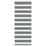 VidaXL Zebra-Rollo 55x150 cm Stoffbreite 50,9 cm Dunkelgrau