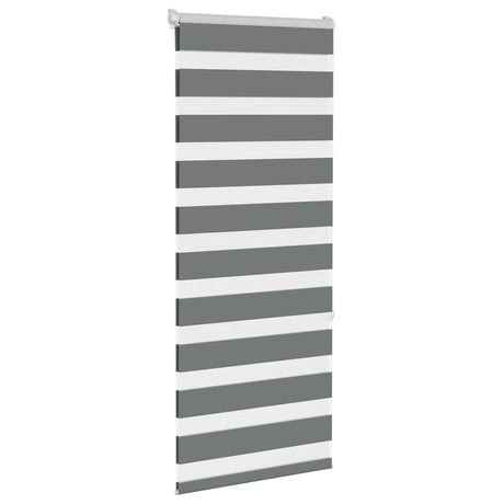 VidaXL Zebra-Rollo 60x150 cm Stoffbreite Dunkelgrau 55,9 cm