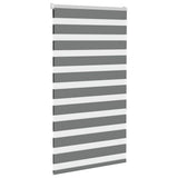 VidaXL Zebra-Rollo 75x150 cm Stoffbreite 70,9 cm Dunkelgrau