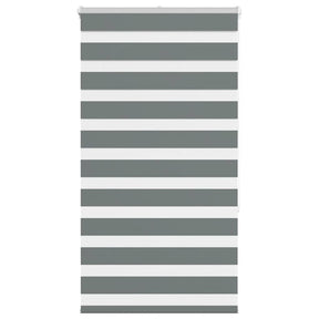 VidaXL Zebra-Rollo 80x150 cm Stoffbreite 75,9 cm Dunkelgrau