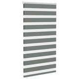 VidaXL Zebra-Rollo 85x150 cm Stoffbreite 80,9 cm Dunkelgrau