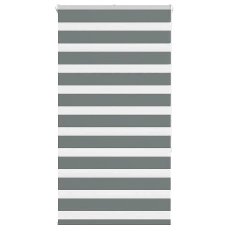 VidaXL Zebra-Rollo 90x150 cm Stoffbreite 85,9 cm Dunkelgrau