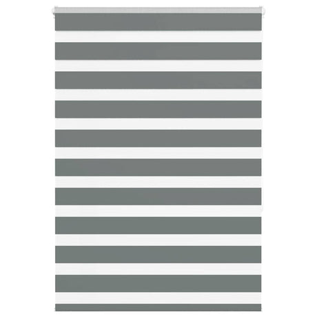 VidaXL Zebra-Rollo 95x150 cm Stoffbreite 90,9 cm Dunkelgrau