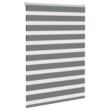 VidaXL Zebra-Rollo 95x150 cm Stoffbreite 90,9 cm Dunkelgrau