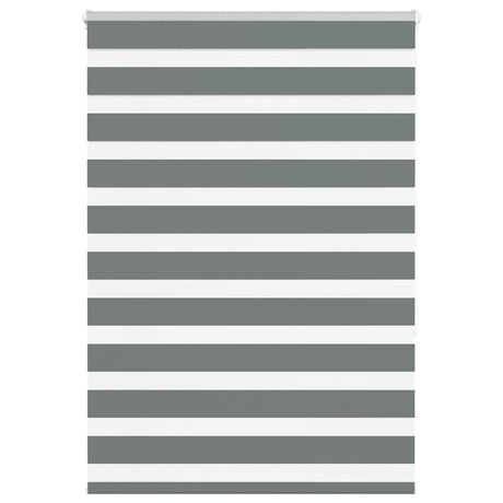 VidaXL Zebra-Rollo 100x150 cm Stoffbreite 95,9 cm Dunkelgrau