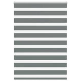 VidaXL Zebra-Rollo 105x150 cm Stoffbreite 100,9 cm Dunkelgrau
