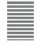 VidaXL Zebra-Rollo 110x150 cm Stoffbreite 105,9 cm Dunkelgrau