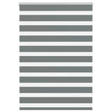 VidaXL Zebra-Rollo 115x150 cm Stoffbreite 110,9 cm Dunkelgrau