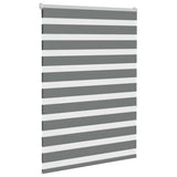 VidaXL Zebra-Rollo 115x150 cm Stoffbreite 110,9 cm Dunkelgrau