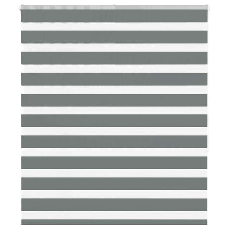 VidaXL Zebra-Rollo 120x150 cm Stoffbreite 115,9 cm Dunkelgrau