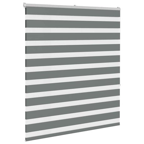 VidaXL Zebra-Rollo 120x150 cm Stoffbreite 115,9 cm Dunkelgrau