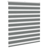 VidaXL Zebra-Rollo 125x150 cm Stoffbreite 120,9 cm Dunkelgrau