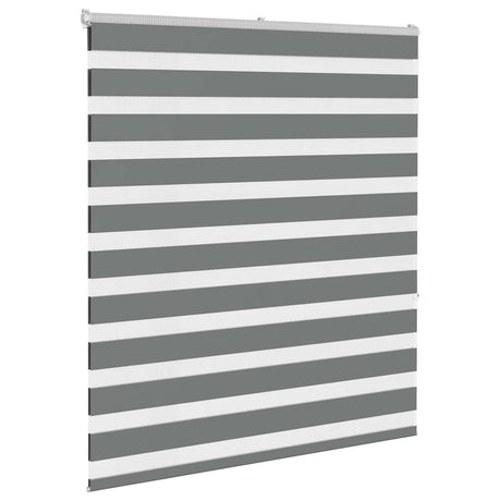 Vidaxx Zebra-Rollo 130x150 cm Stoffbreite 125,9 cm Dunkelgrau