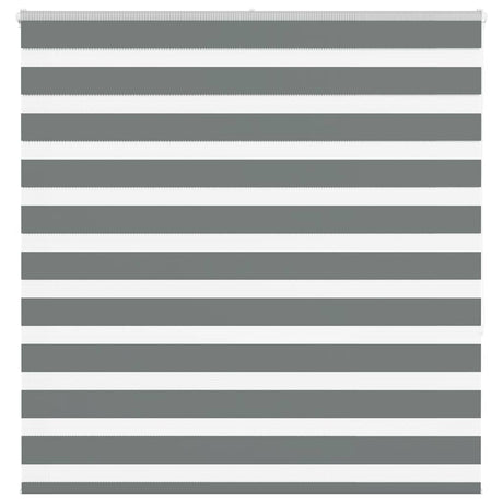 VidaXL Zebra-Rollo 140x150 cm Stoffbreite 135,9 cm Dunkelgrau