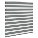VidaXL Zebra-Rollo 140x150 cm Stoffbreite 135,9 cm Dunkelgrau